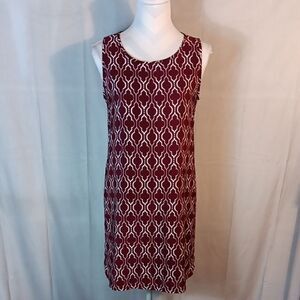 Miami Elegant Burgundy Sleeveless Sheath Dress